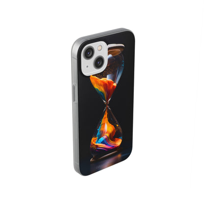 Introducing the "Vibrant Sands of Time" Cell Phone Case – Embrace the Beauty of Colorful Hourglass Design -Flexi Cases