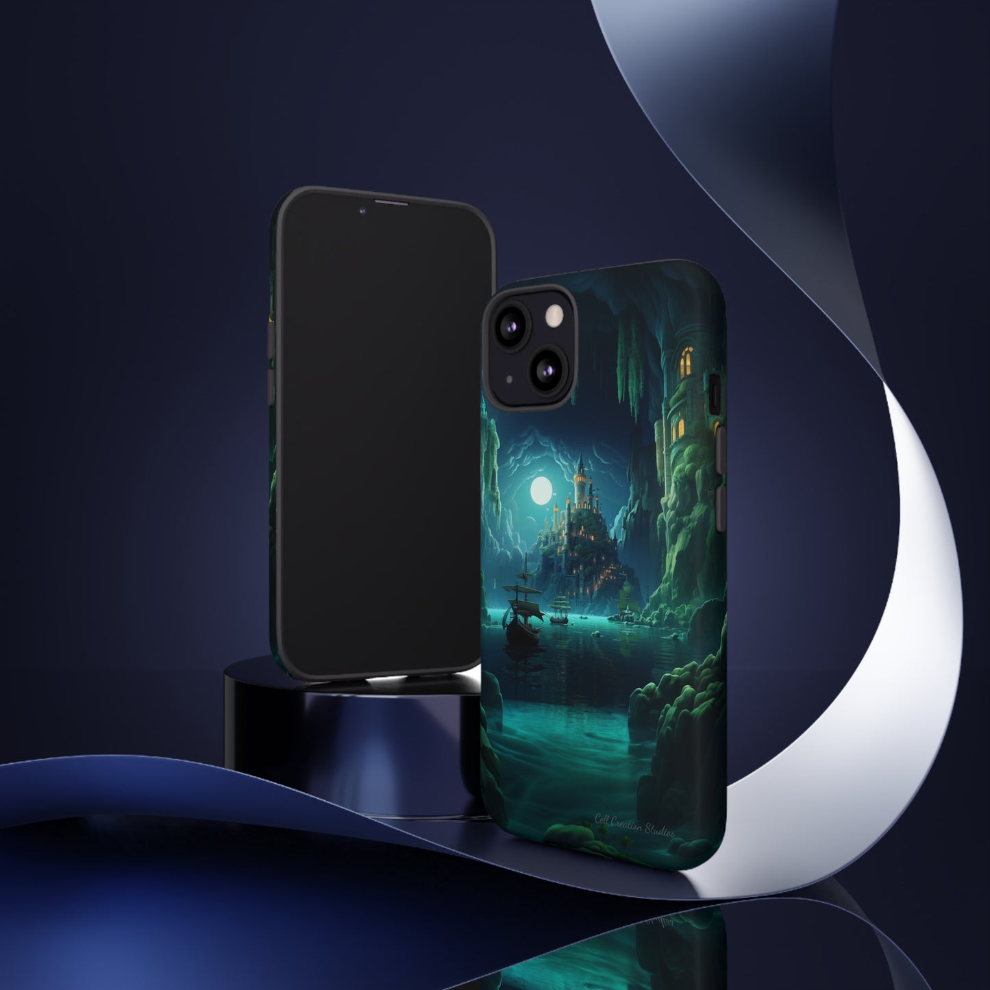 Introducing the "Moonlit Ancient City" Cell Phone Case – Explore Mysteries in the Glow of Moonlight -Tough Cases