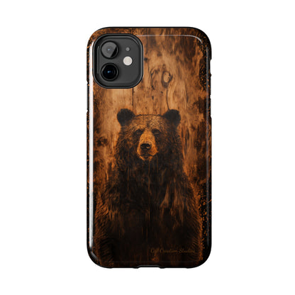 "Bear Wood Grain"-Tough Phone Cases