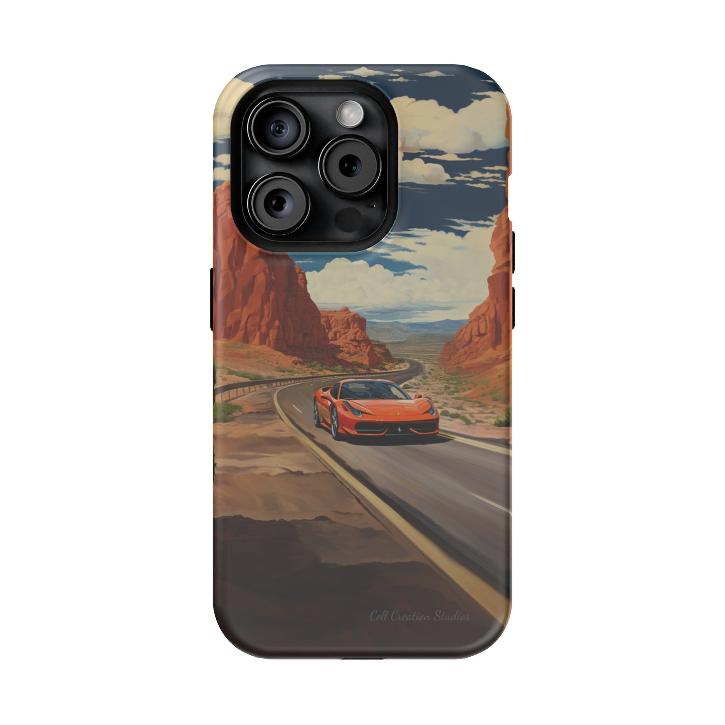 "Desert Racer Ferrari Edition" -MagSafe Tough iPhone Cases