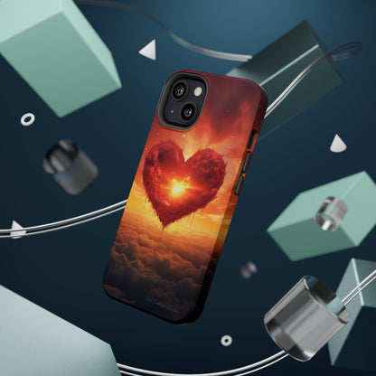 Introducing the "Sky-Heart Radiance" Cell Phone Case – Carry Love's Glow Everywhere You Go -MagSafe Tough Cases