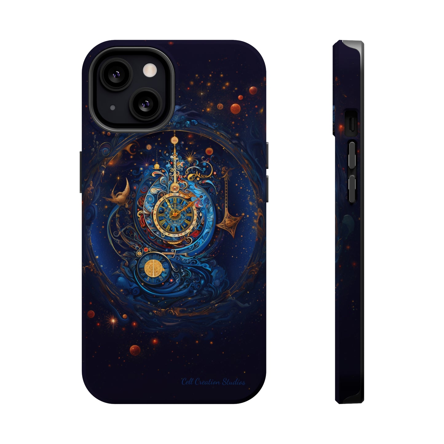 "Cosmic Clock Elegance" -MagSafe Tough iPhone Cases