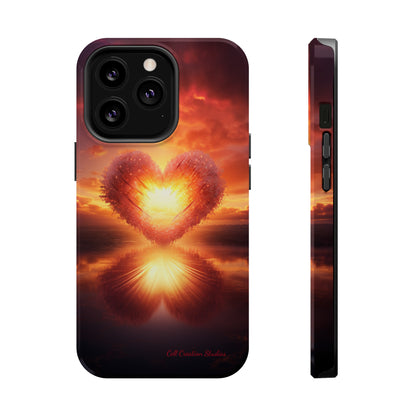 Introducing the "Sun-Kissed Heart" Cell Phone Case – Radiate Love and Light -MagSafe Tough Cases