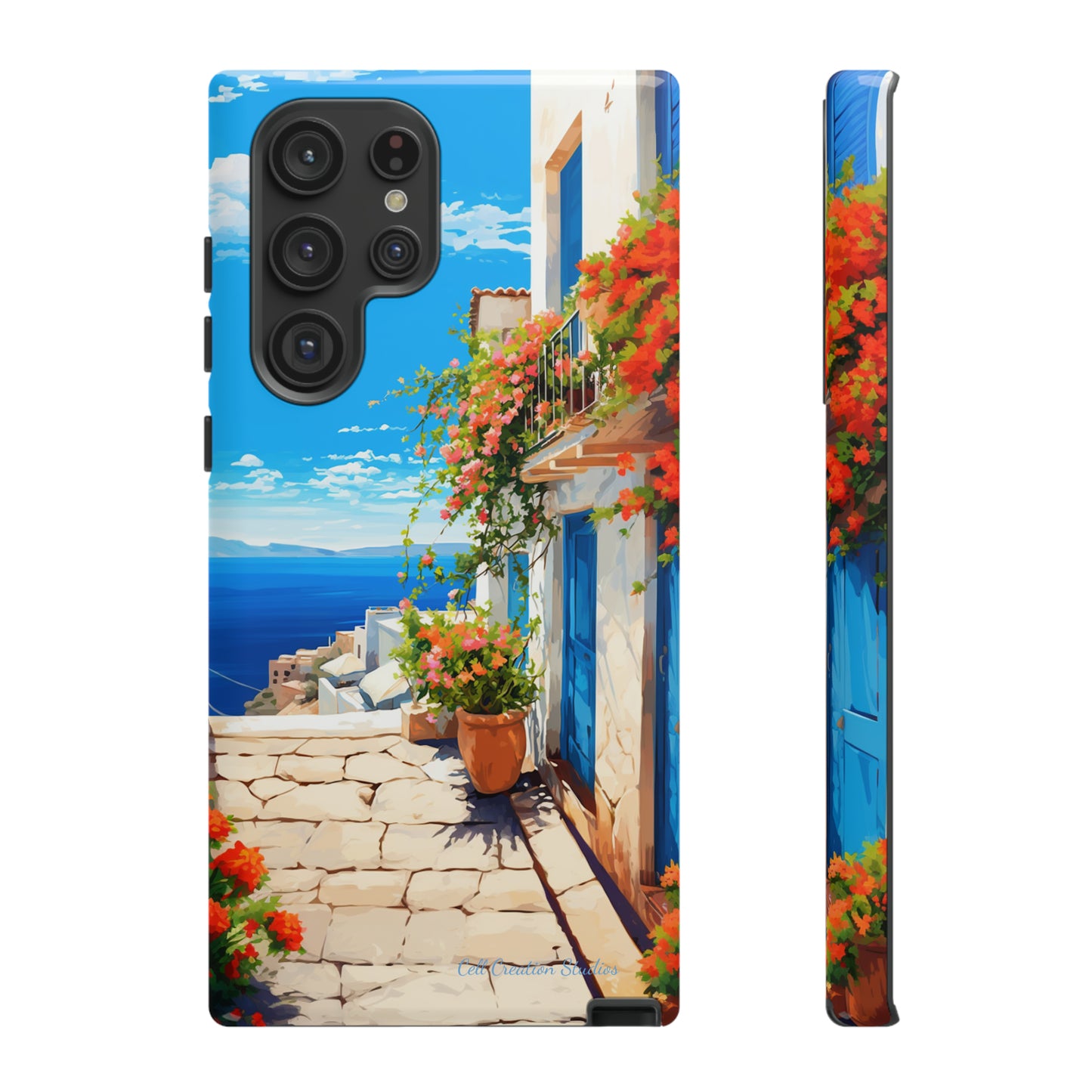 "Mediterranean Bliss Horizon" -Tough Samsung Phone Cases