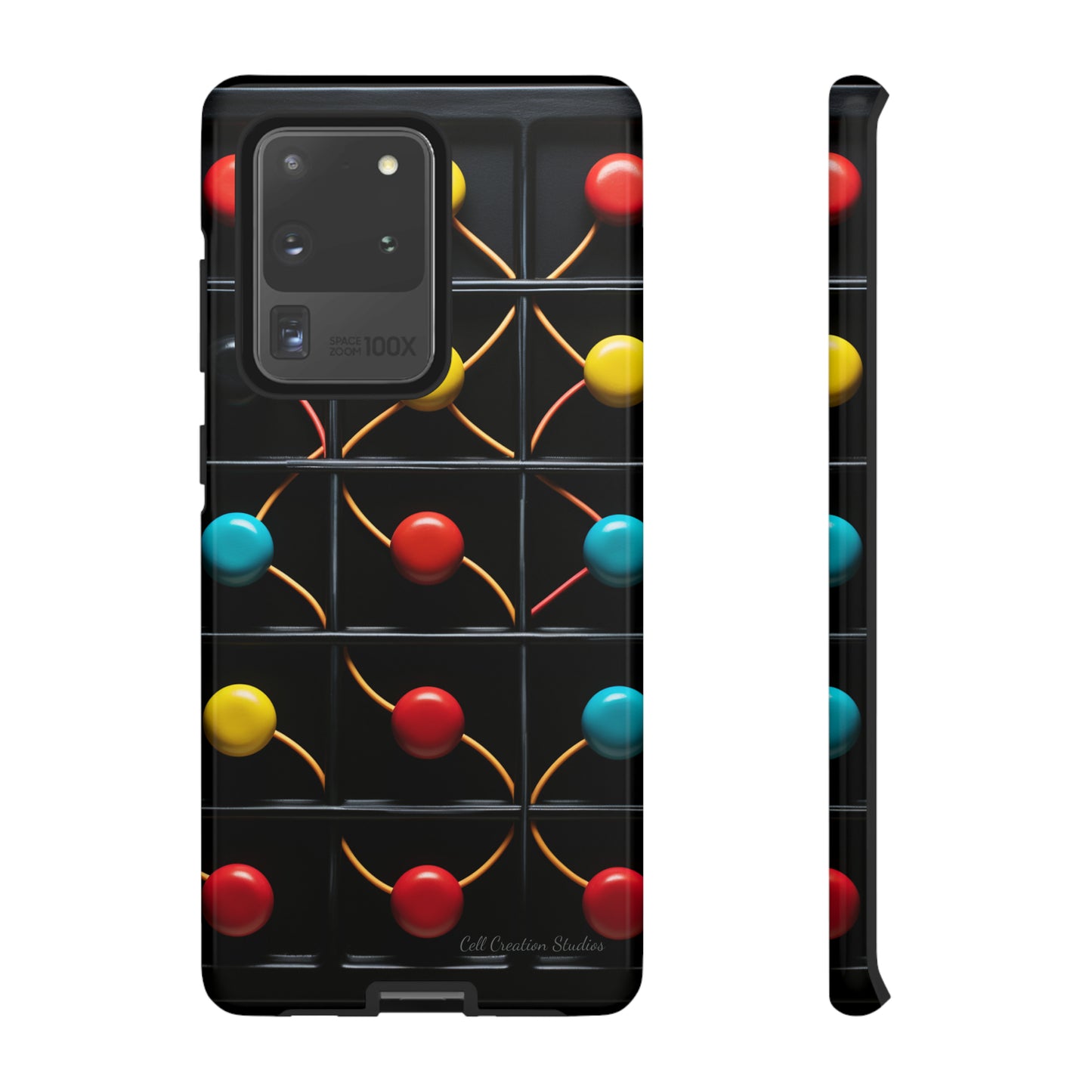 "Vibrant Spheres Fusion" -Tough Phone Cases