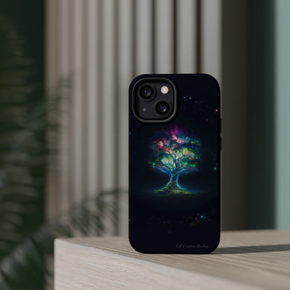 Introducing the "Holographic Tree of Life" Cell Phone Case – A Visionary Blend of Art and Technology -MagSafe Tough Cases