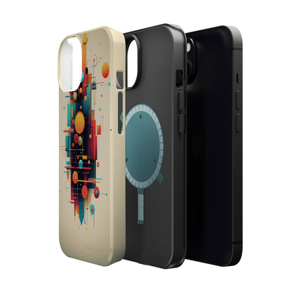 The "Colorful Geometric Pattern" Cell Phone Case- Elevate Your Phone's Look -MagSafe Tough Cases