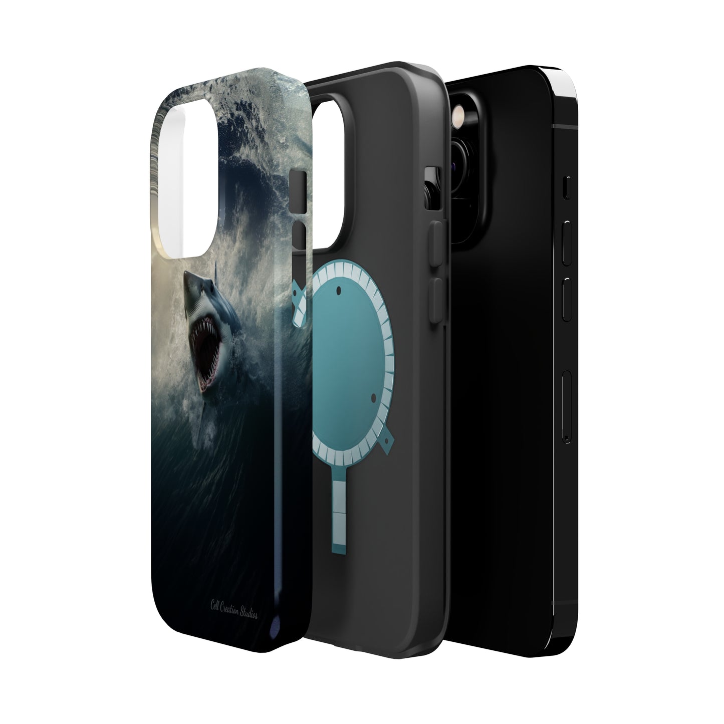 The "Ocean King Great White Shark" Phone Case -MagSafe Tough Cases