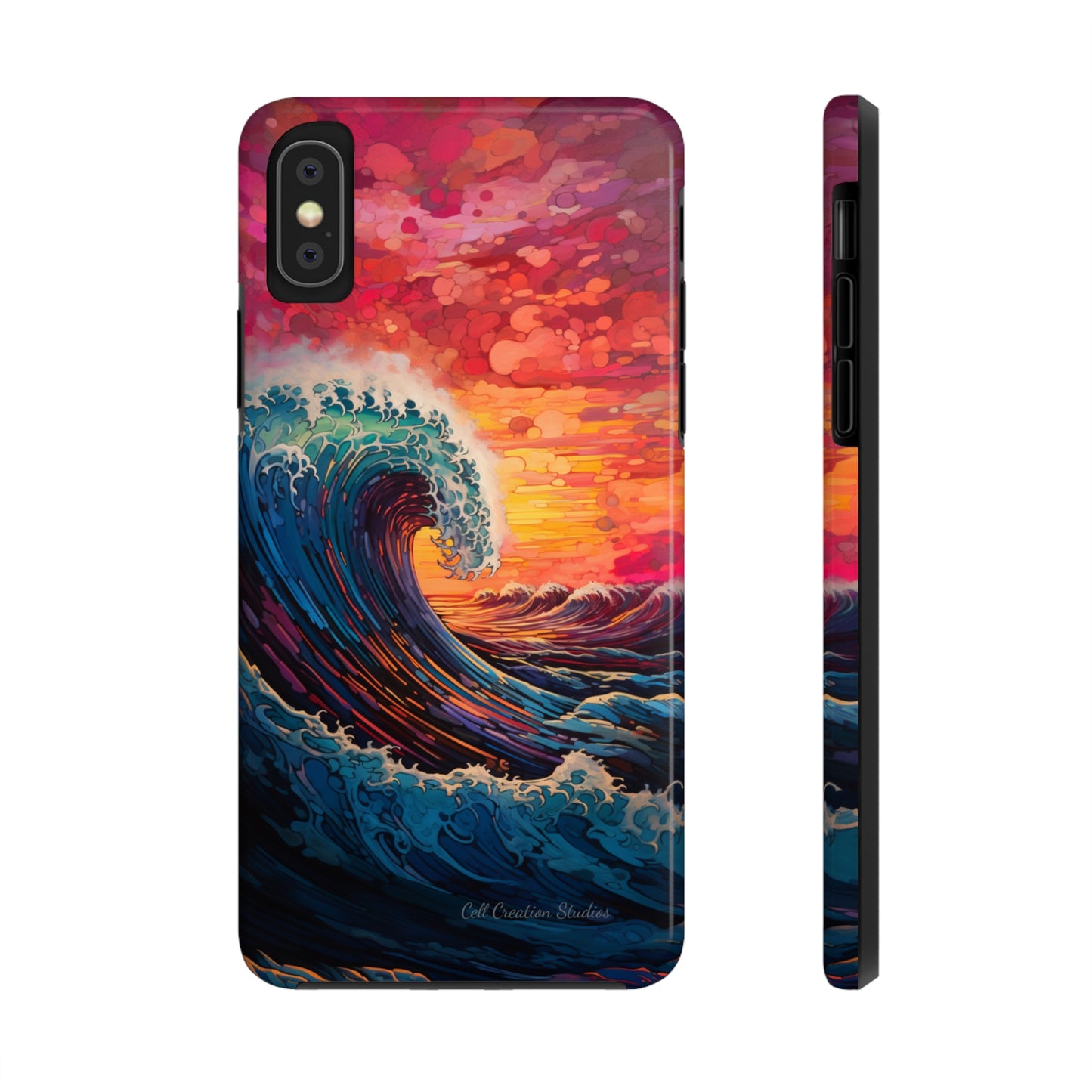 "Colorful Ocean Wave" Cell Phone Case -Tough Phone Cases