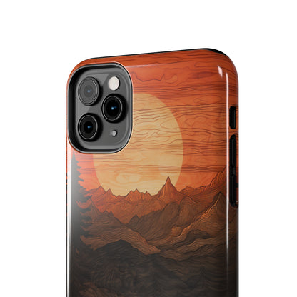 The "Sunset Mountains" Phone Case -Tough Phone Cases