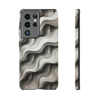 The "Geometric Waves" Cell Phone Case -Tough Cases