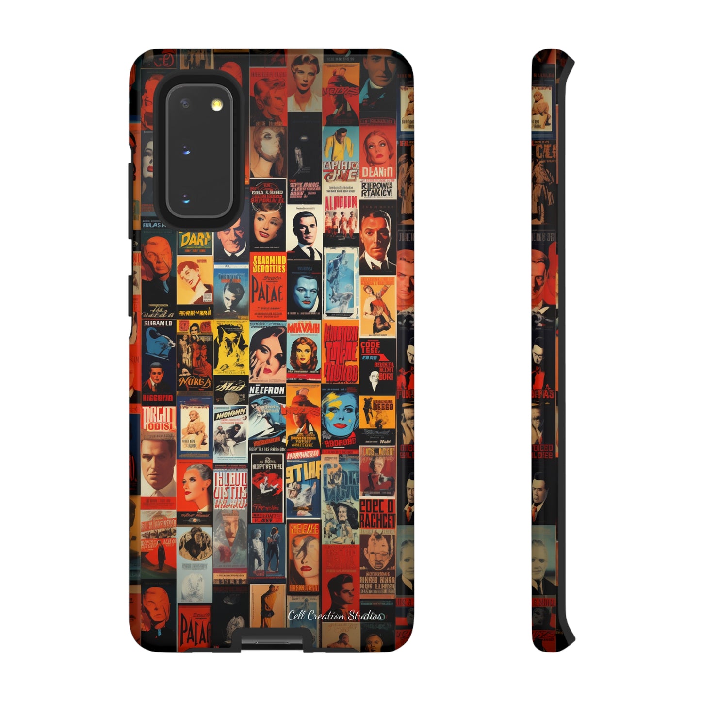 Introducing the "Vintage Movie Poster Collage" Cell Phone Case – Timeless Hollywood Charm -Tough Cases