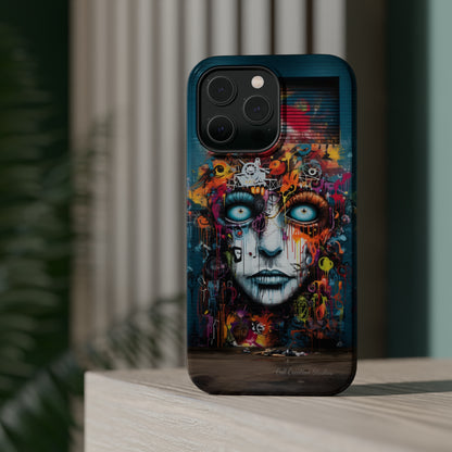 Elevate Your Style with our "Graffiti Face Concrete Wall" Phone Case -MagSafe Tough Cases