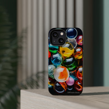 Introducing the "Vibrant Marbles Mosaic" Cell Phone Case – Carry a Kaleidoscope of Colors! -MagSafe Tough Cases