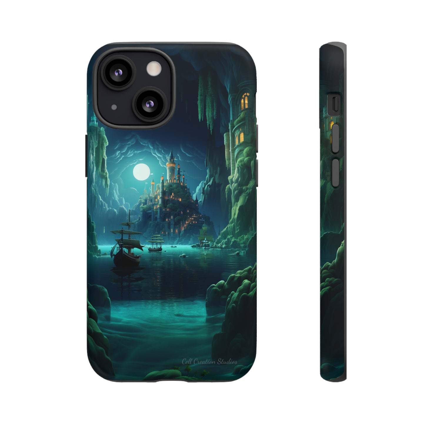 Introducing the "Moonlit Ancient City" Cell Phone Case – Explore Mysteries in the Glow of Moonlight -Tough Cases