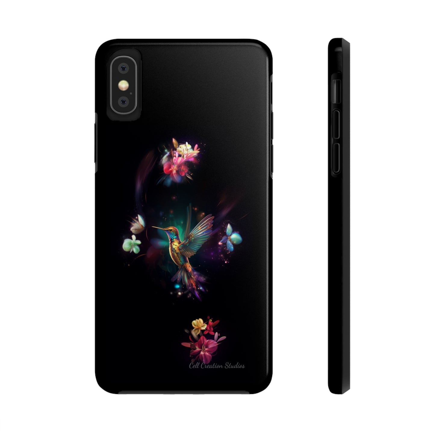 Introducing the "Floral Harmony Hummingbird" Cell Phone Case – Where Elegance Meets Nature -Tough Phone Cases