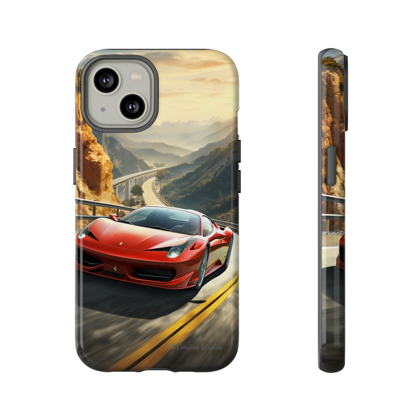 "Mountain Majesty Ferrari Edition" -Tough iPhone Cases