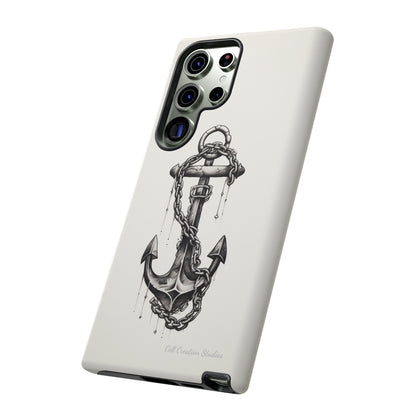 "Nautical Elegance Anchor" -Tough Samsung Phone Cases