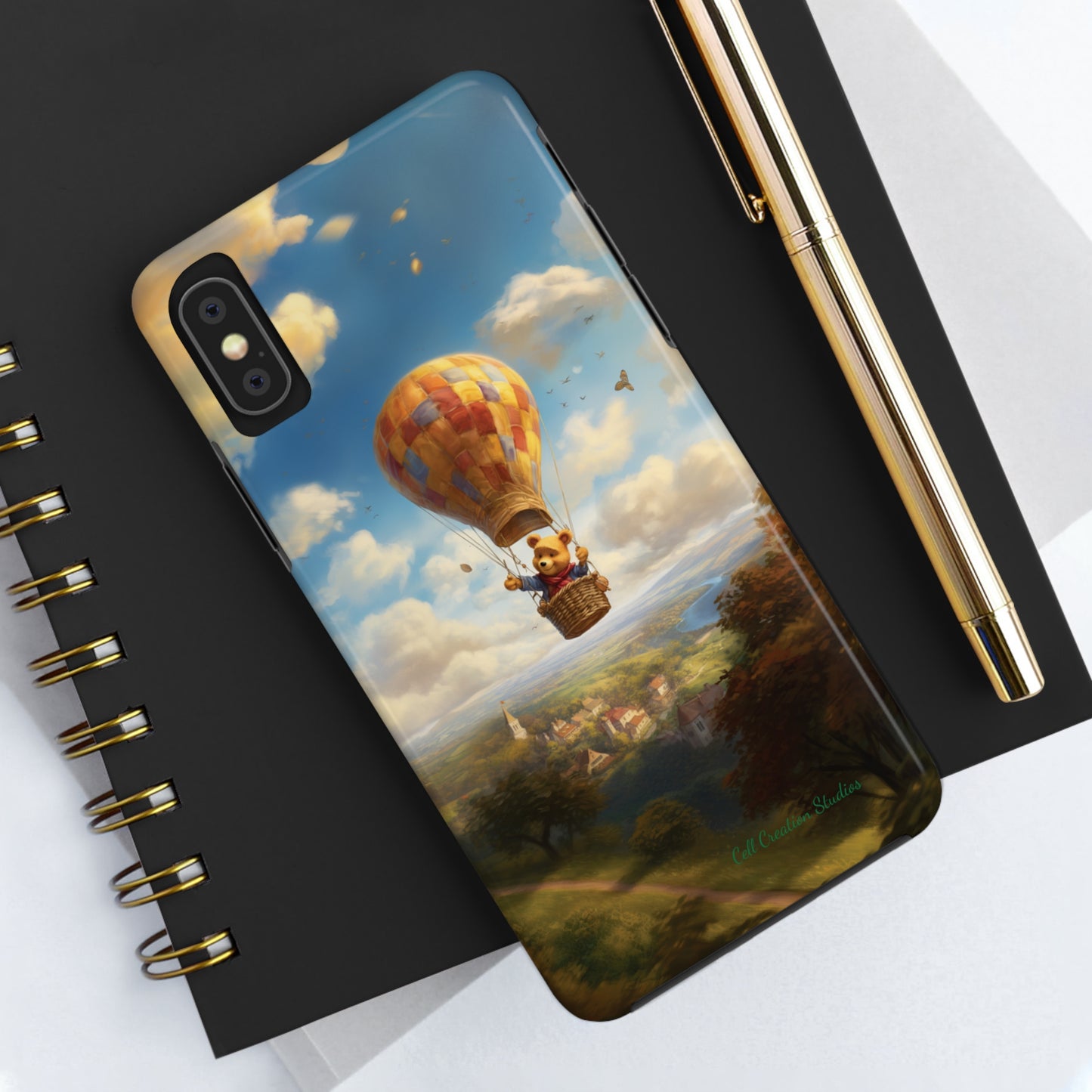 Introducing the "Winnie-The-Pooh's Balloon Adventure" Cell Phone Case – Soar to New Heights in Style -Tough Phone Cases