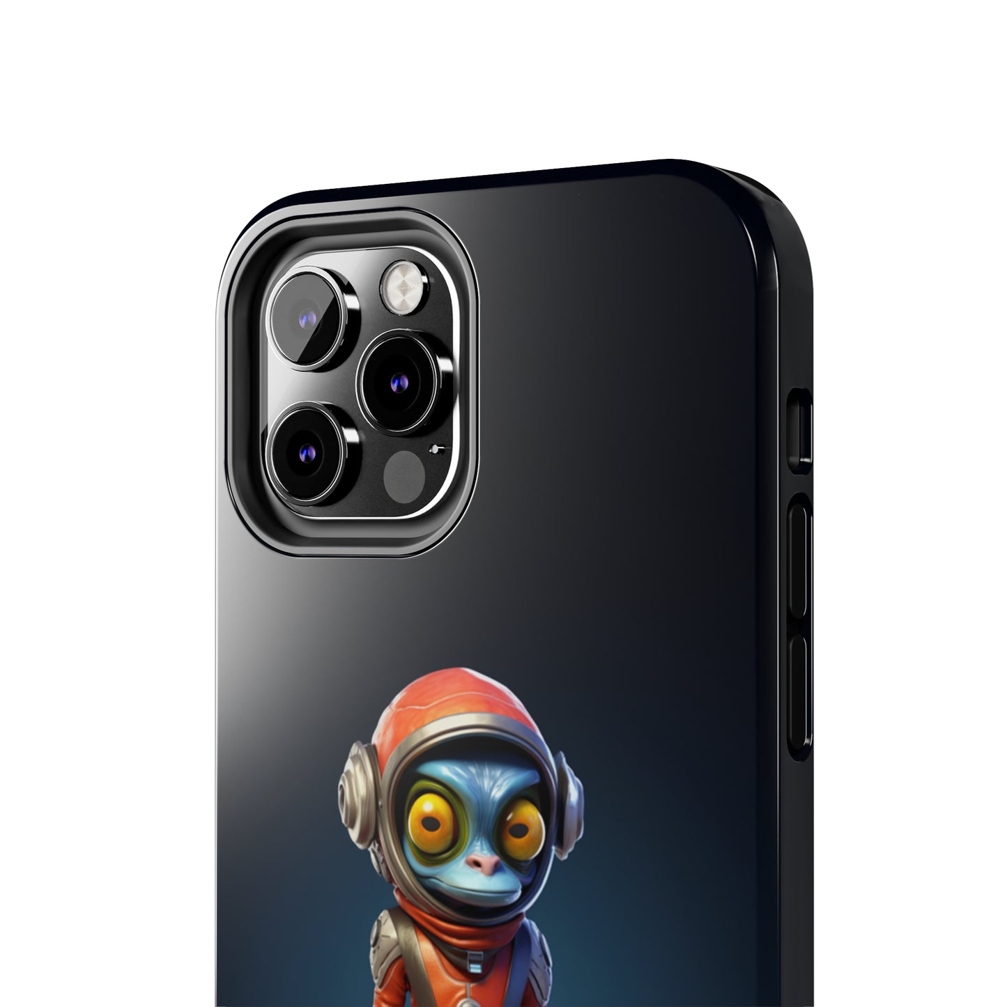 The "AstroGuard" Animated Blue Alien Astronaut Phone Case -Tough Phone Cases