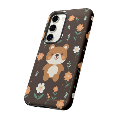 "Floral Bear Elegance" -Tough Phone Cases