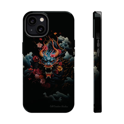 Introducing the "Japanese Dragon Majesty" Cell Phone Case – Embrace the Legend in Style -MagSafe Tough Cases