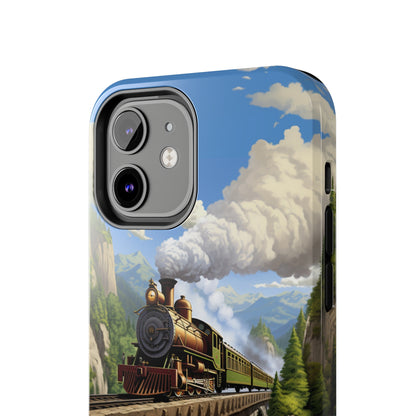 The "Scenic Mountain Train" Phone Case -Tough Phone Cases