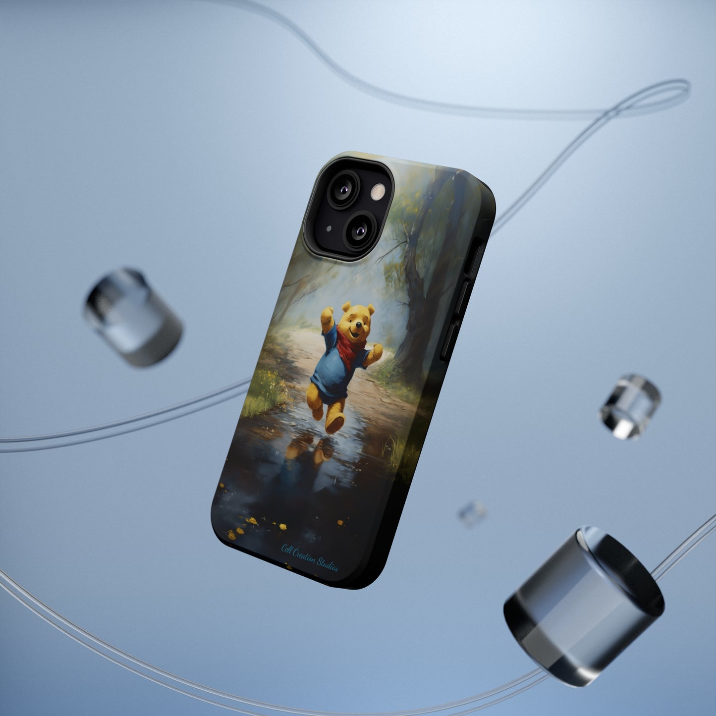 Introducing the "Winnie-The-Pooh Puddle Splash" Cell Phone Case – A Splash of Nostalgic Fun -MagSafe Tough Cases