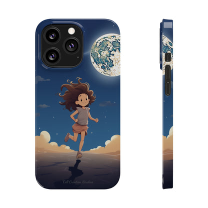 Introducing the "Moonlit Runner" Cell Phone Case – Embrace Adventure with a Captivating Moonlit Design -Slim Phone Cases