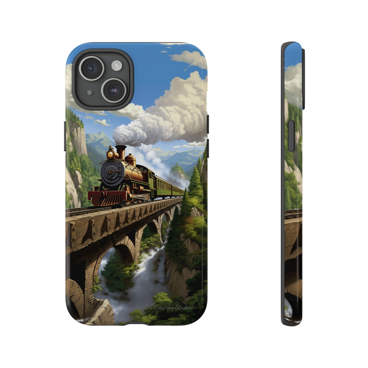 The "Scenic Mountain Train" Phone Case -Tough Cases