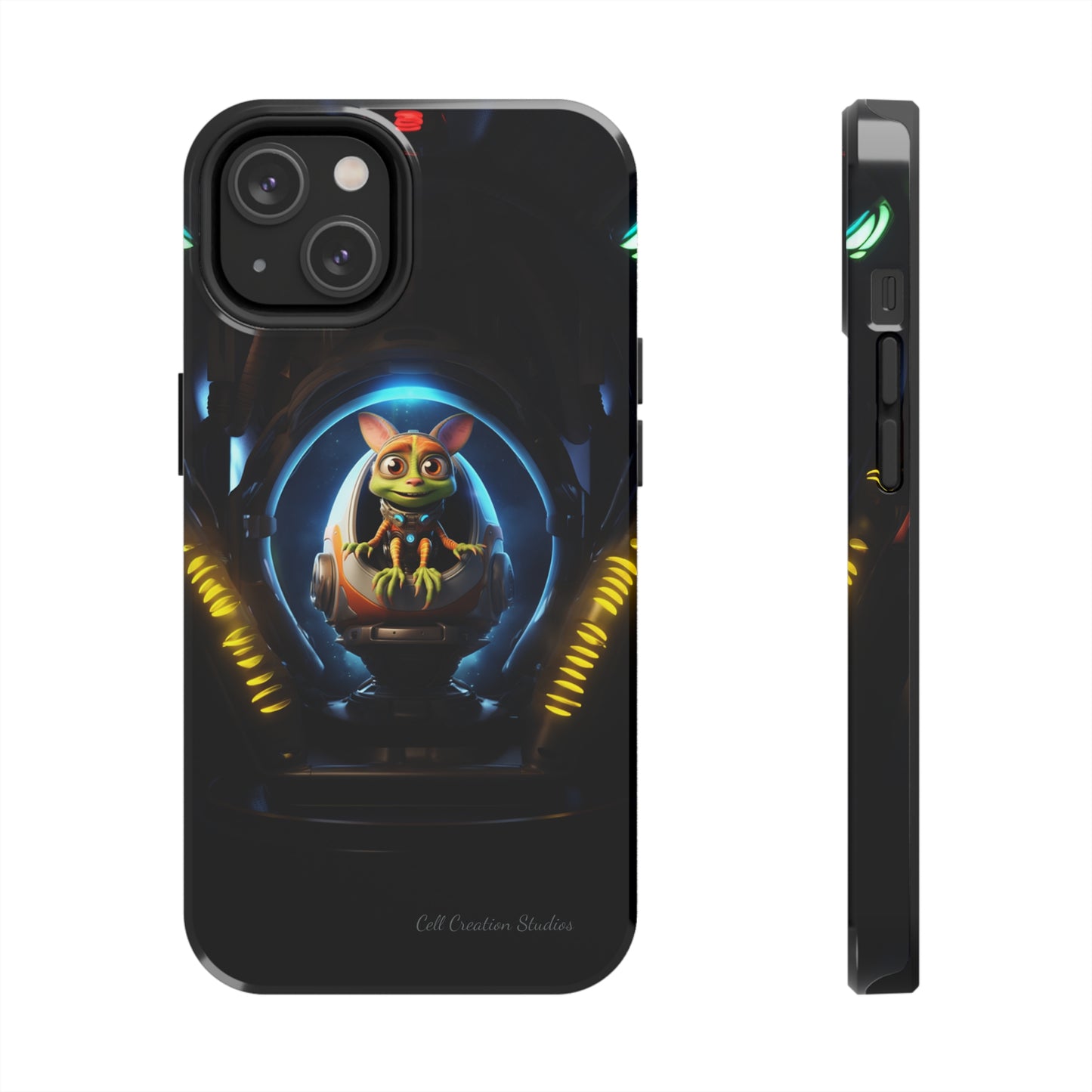 The "Galactic Explorer Alien Spaceship" Phone Case -Tough Phone Cases