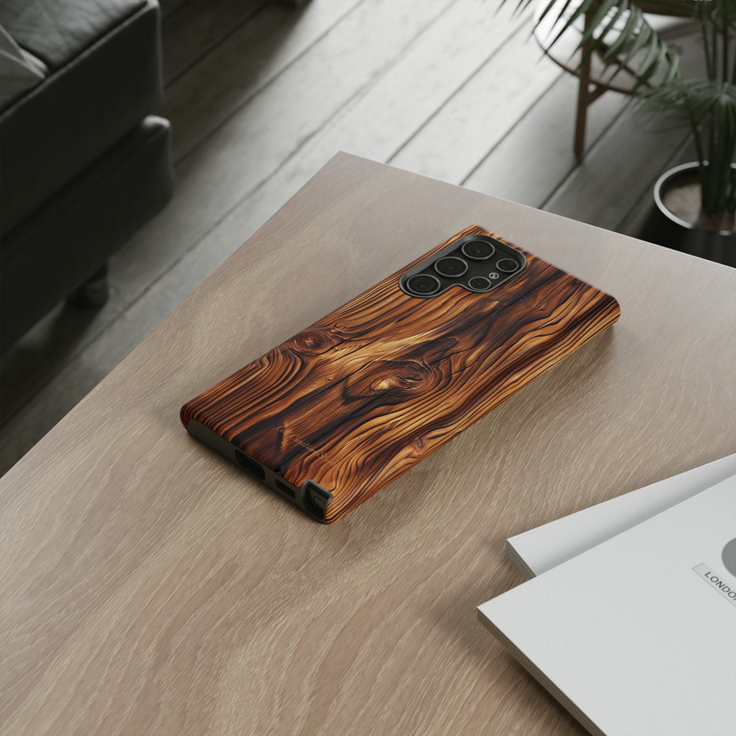 "Wood Grain Elegance" Tough Samsung Galaxy Cases