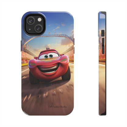 The "Smiling Red Racer" Phone Case -Tough Phone Cases