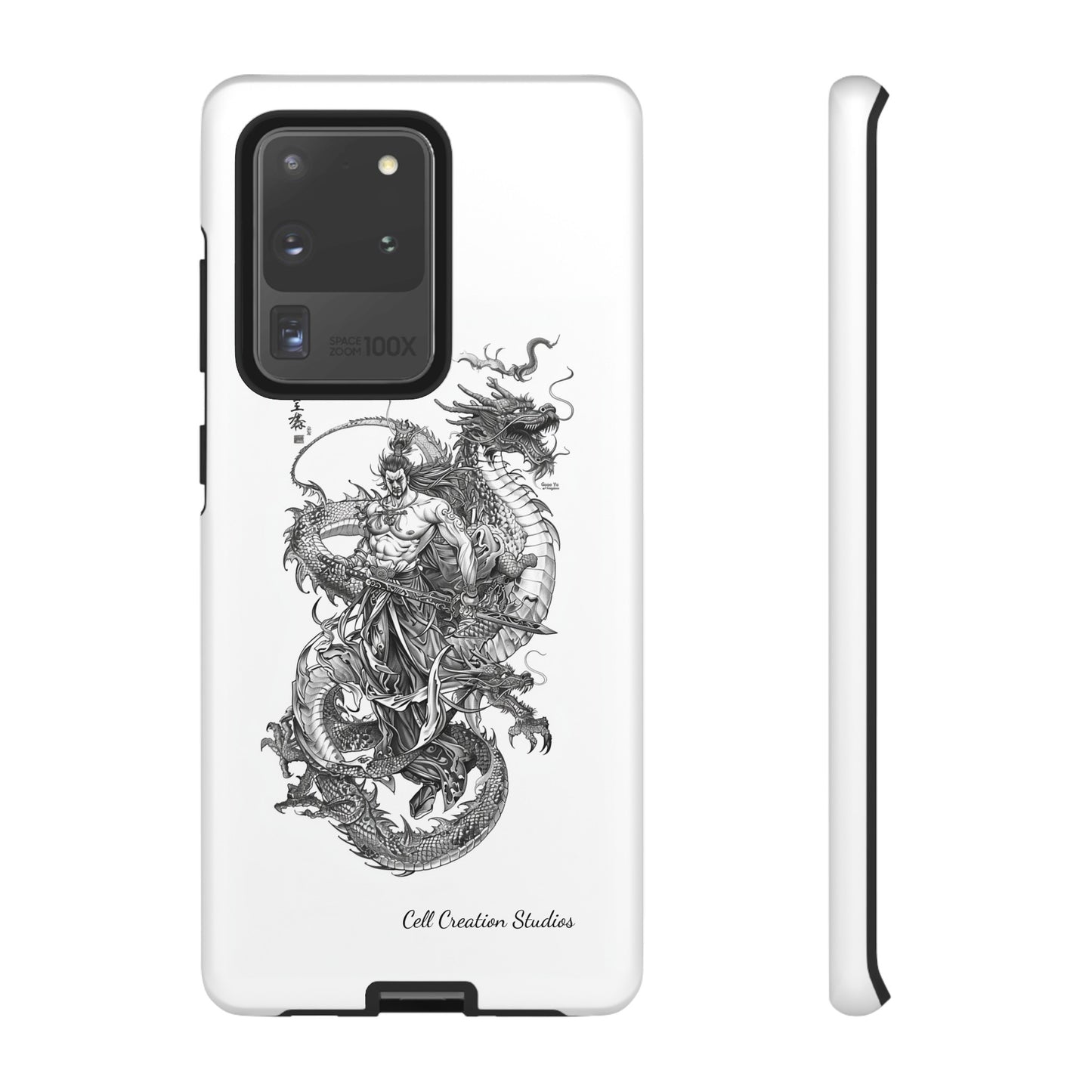 "Samurai and Dragon Sketch" -Tough Samsung Galaxy Cases