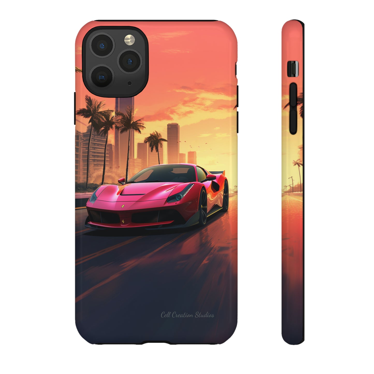 "Sunset Boulevard Ferrari Edition" -Tough iPhone Cases