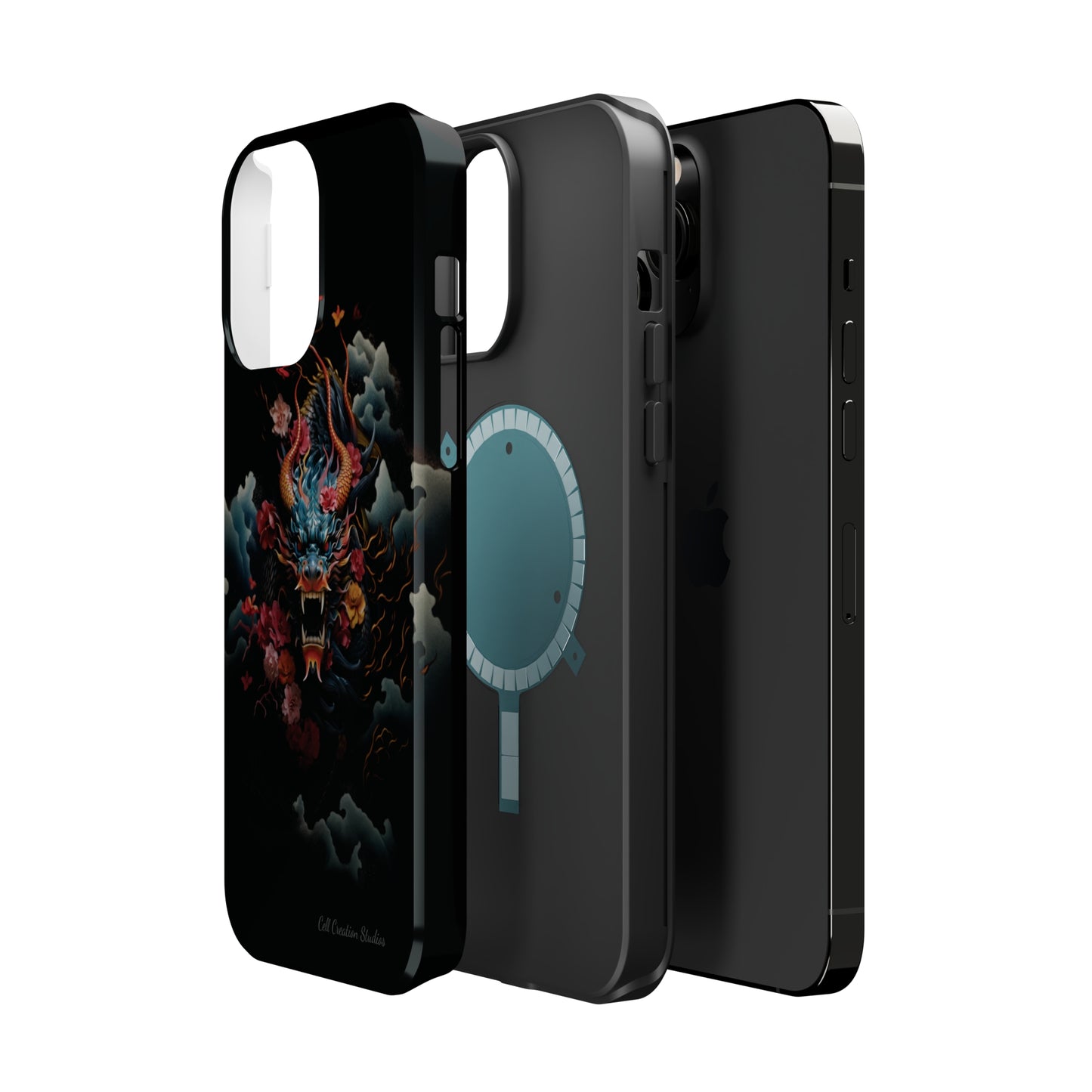 Introducing the "Japanese Dragon Majesty" Cell Phone Case – Embrace the Legend in Style -MagSafe Tough Cases