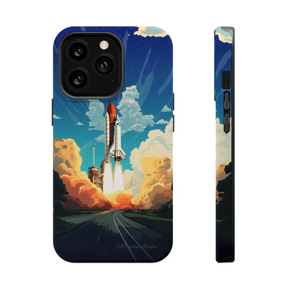 Introducing the "NASA Space Shuttle Launch" Cell Phone Case - Elevate Your Style to New Heights -MagSafe Tough Cases