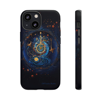 "Cosmic Clock Elegance" -Tough iPhone Cases