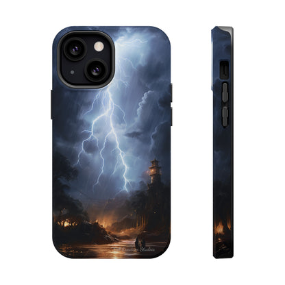 Introducing the "Electric Skies" Cell Phone Case – Unleash the Power of the Storm -MagSafe Tough Cases