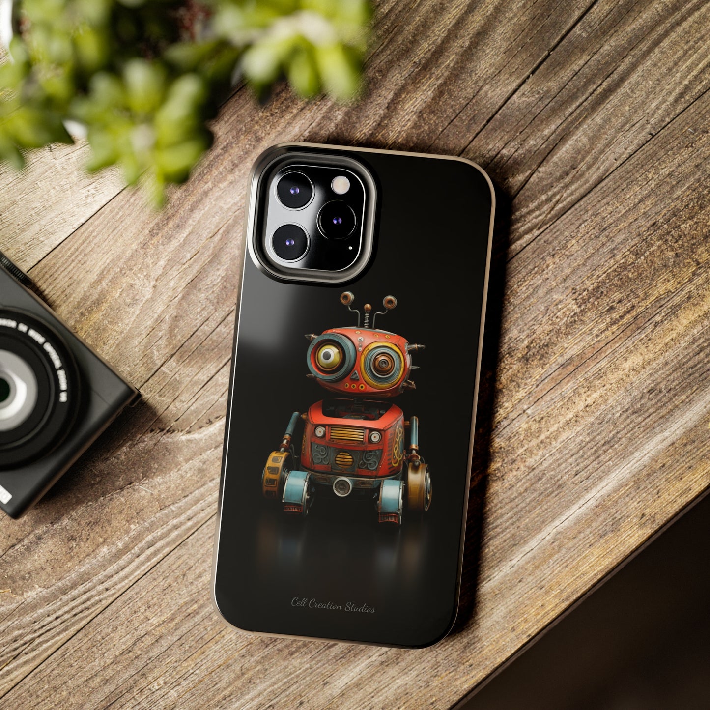 Introducing the "Toy Robot Delight" Cell Phone Case – Embrace Nostalgia with a Playful Robotic Companion! -Tough Phone Cases