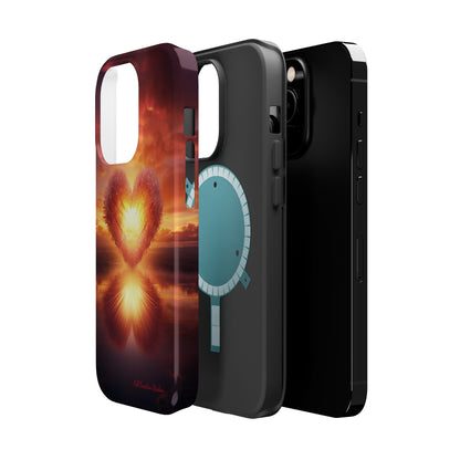 Introducing the "Sun-Kissed Heart" Cell Phone Case – Radiate Love and Light -MagSafe Tough Cases