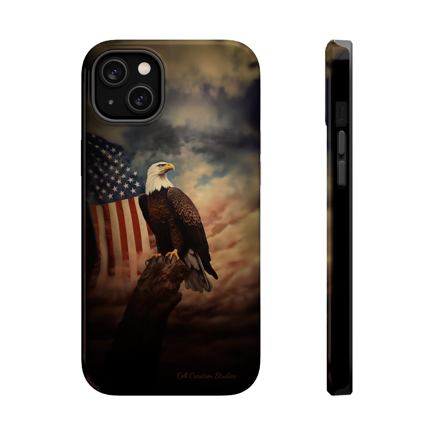 Introducing the "Patriot's Pride" Cell Phone Case – Soar with the American Eagle in Style -MagSafe Tough Cases