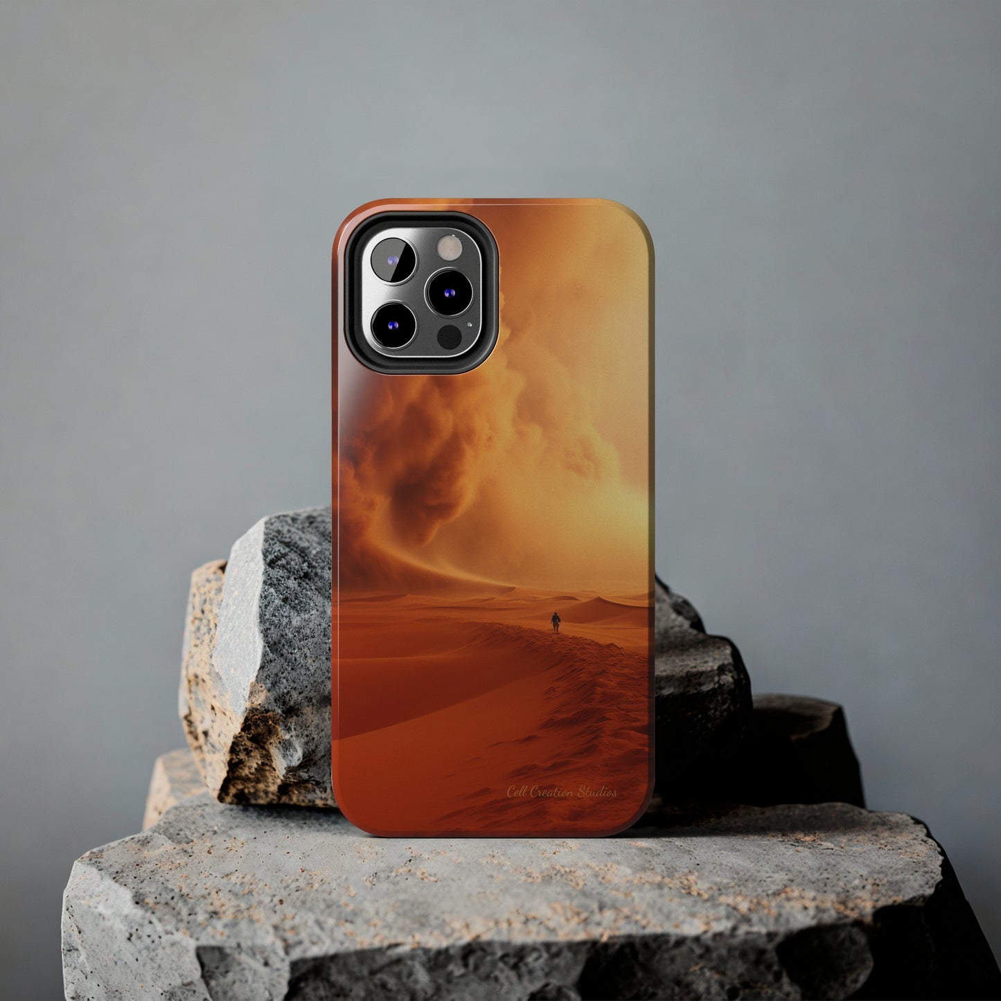 Introducing the "Desert Wanderer" Cell Phone Case – Embark on a Journey through Sand and Storm -Tough Phone Cases