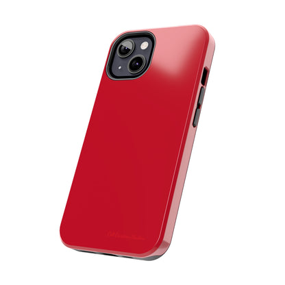 "Bold Crimson Shield" -Tough iPhone Cases