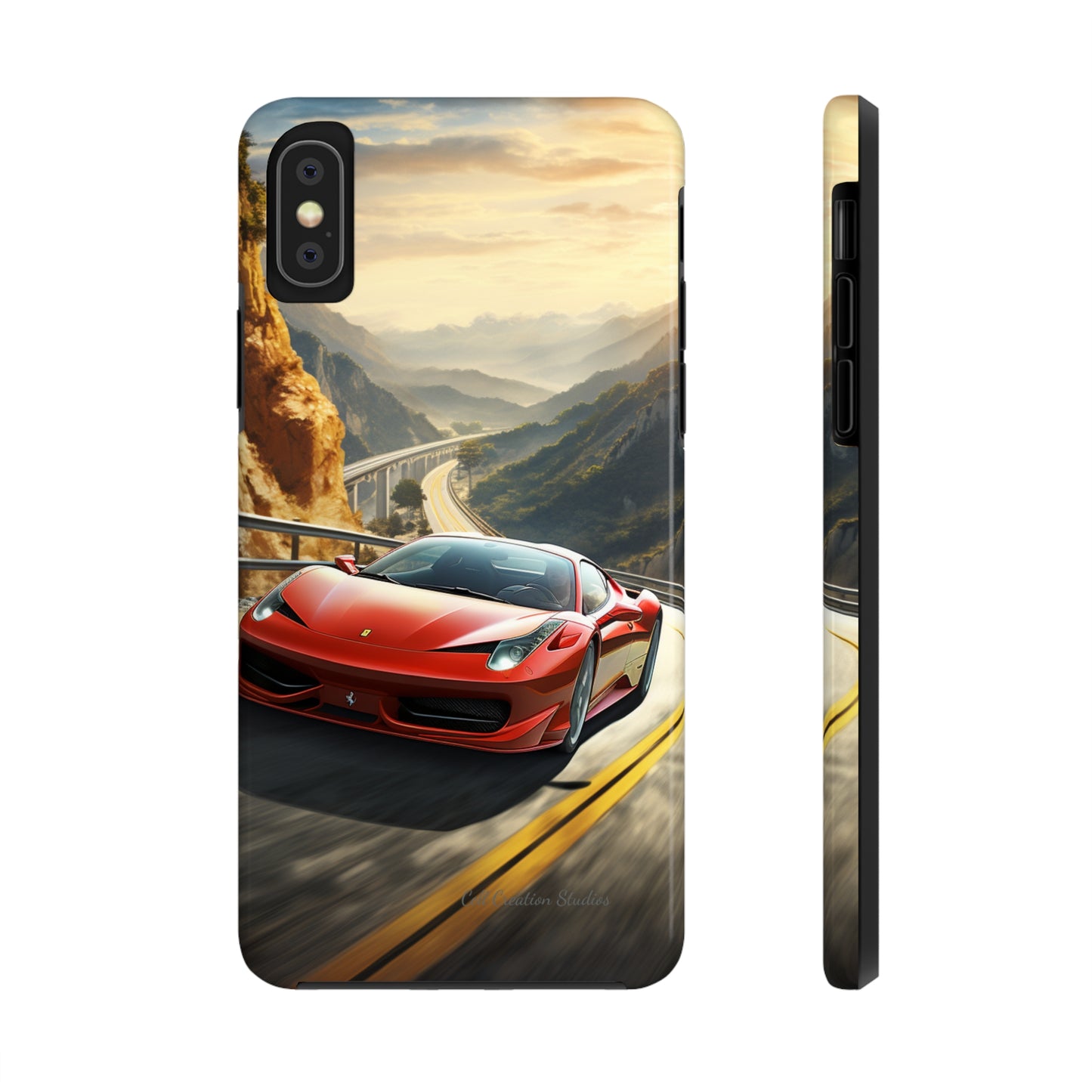 "Mountain Majesty Ferrari Edition" -Tough iPhone Cases