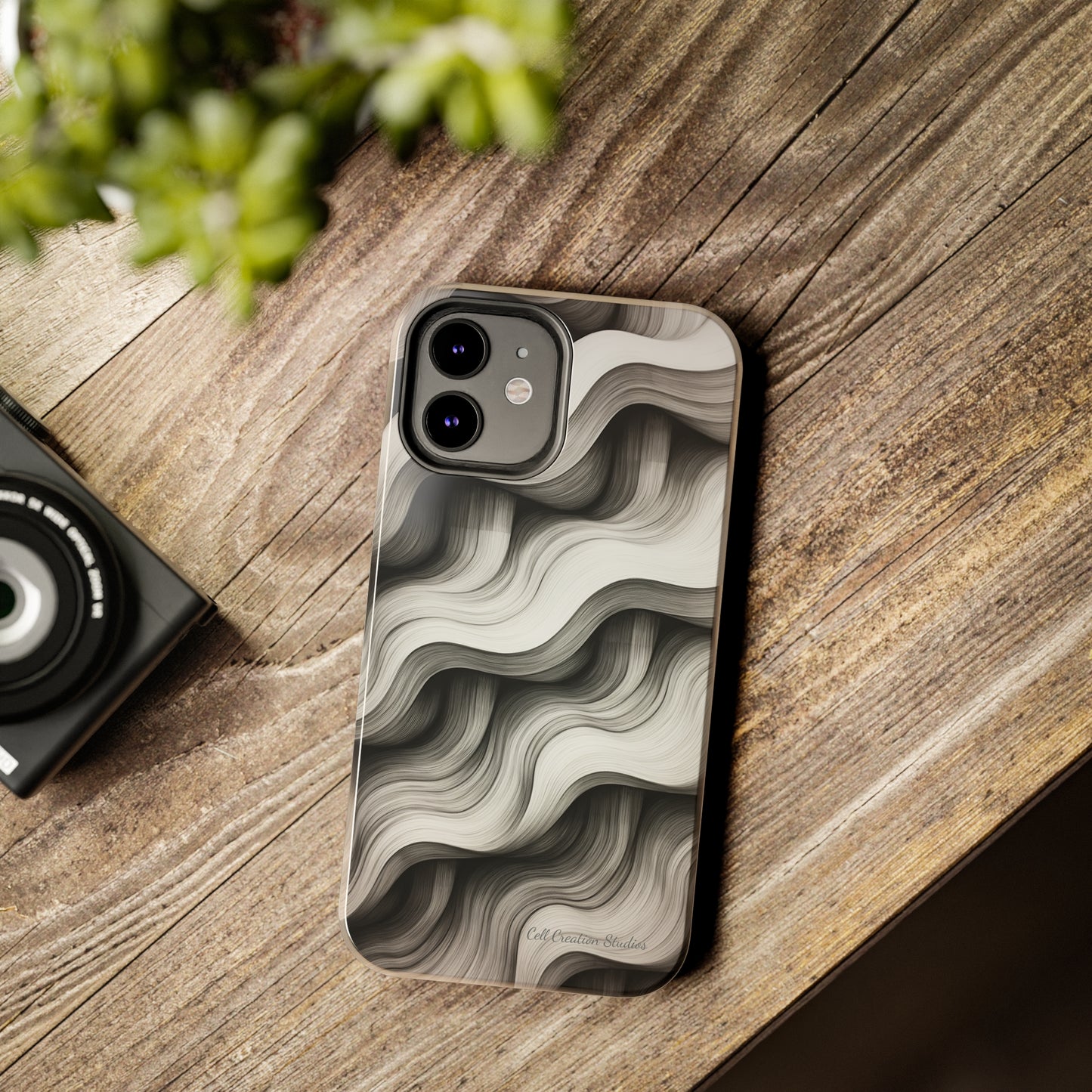 The "Geometric Waves" Cell Phone Case -Tough Phone Cases