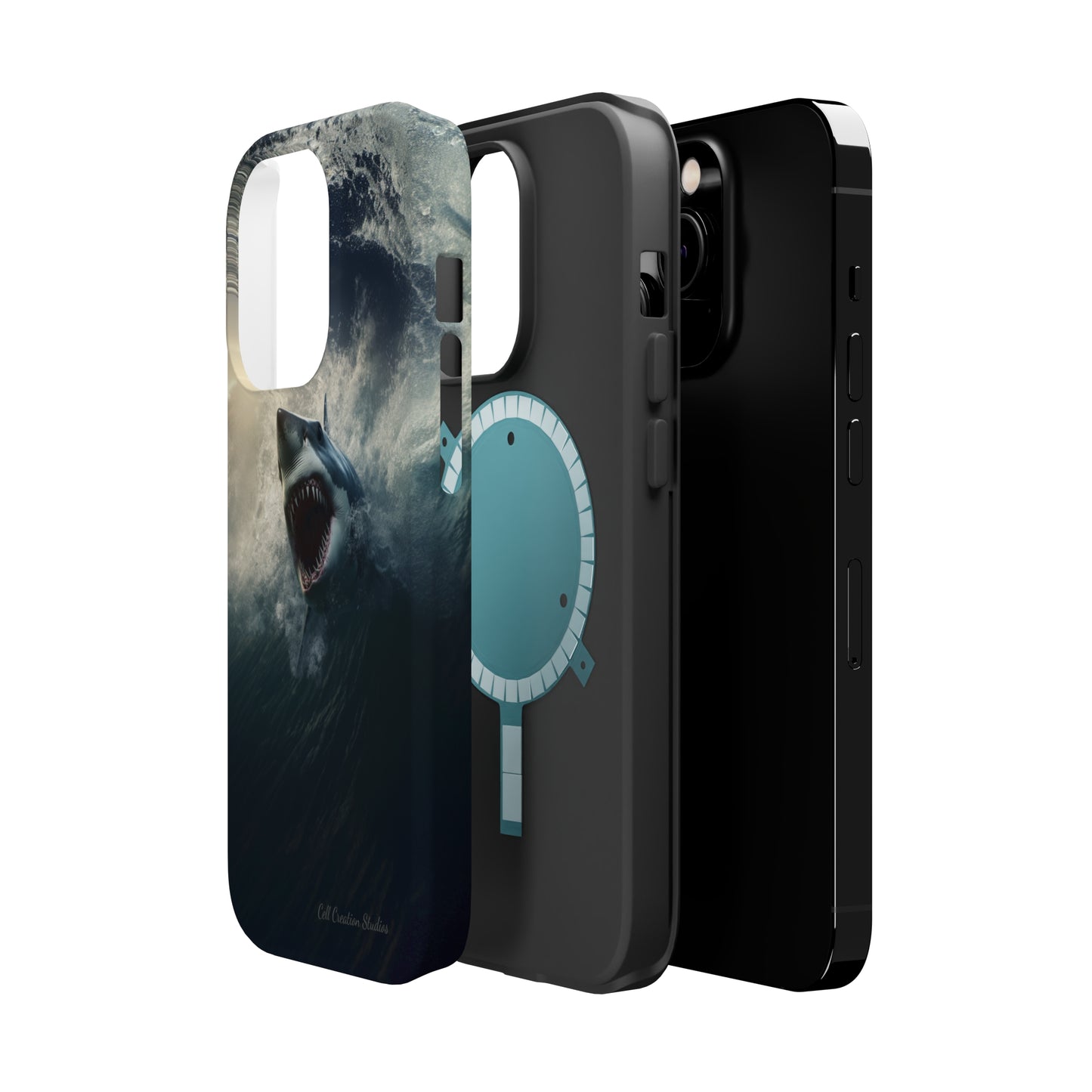 The "Ocean King Great White Shark" Phone Case -MagSafe Tough Cases