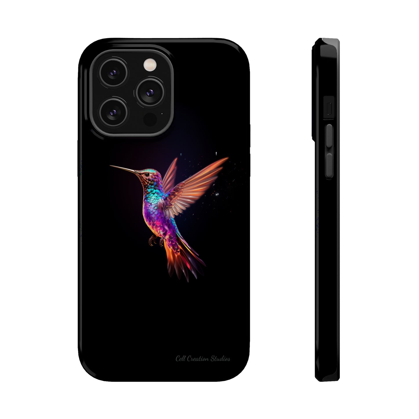 Introducing the "Enchanted Hummingbird" Cell Phone Case – Elegance Meets Nature -MagSafe Tough Cases