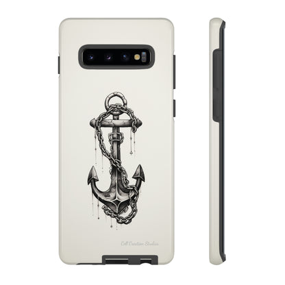 "Nautical Elegance Anchor" -Tough Samsung Phone Cases