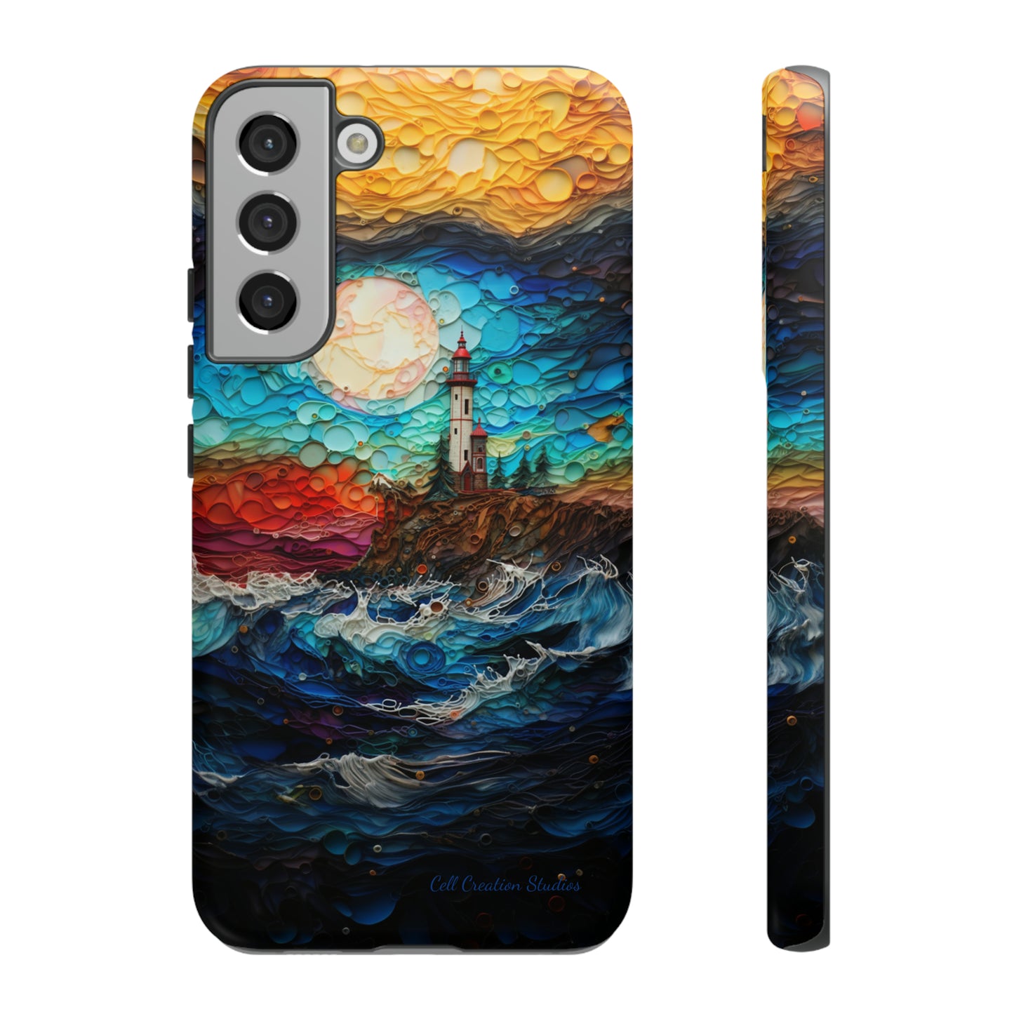 "Coastal Canvas Guardian" -Tough Samsung Phone Cases